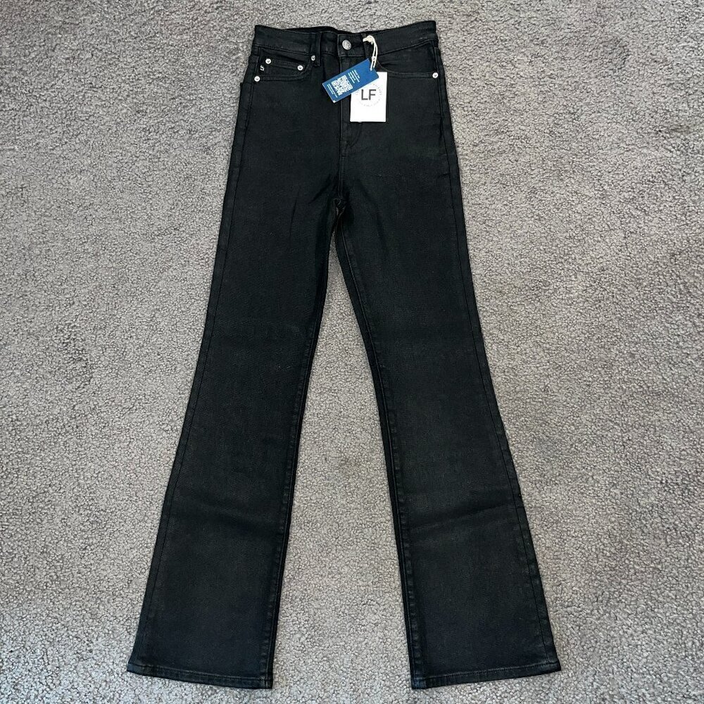 LOVERS AND FRIENDS NWT Greyson Ultra High Rise Slim Boot Sustainable Denim Jeans